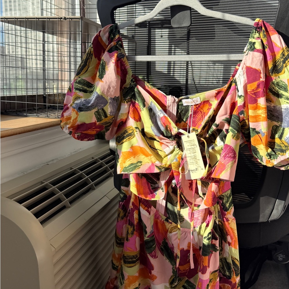 Colorful Abstract Mini Dress